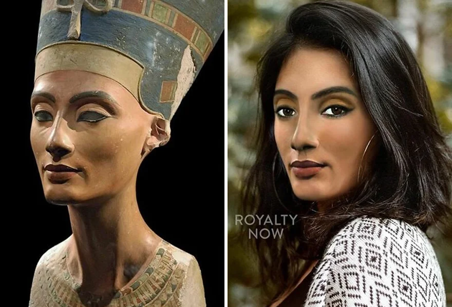 Художница показала, как могли бы выглядеть Нефертити и другие исторические личности в 21 веке - фото 1