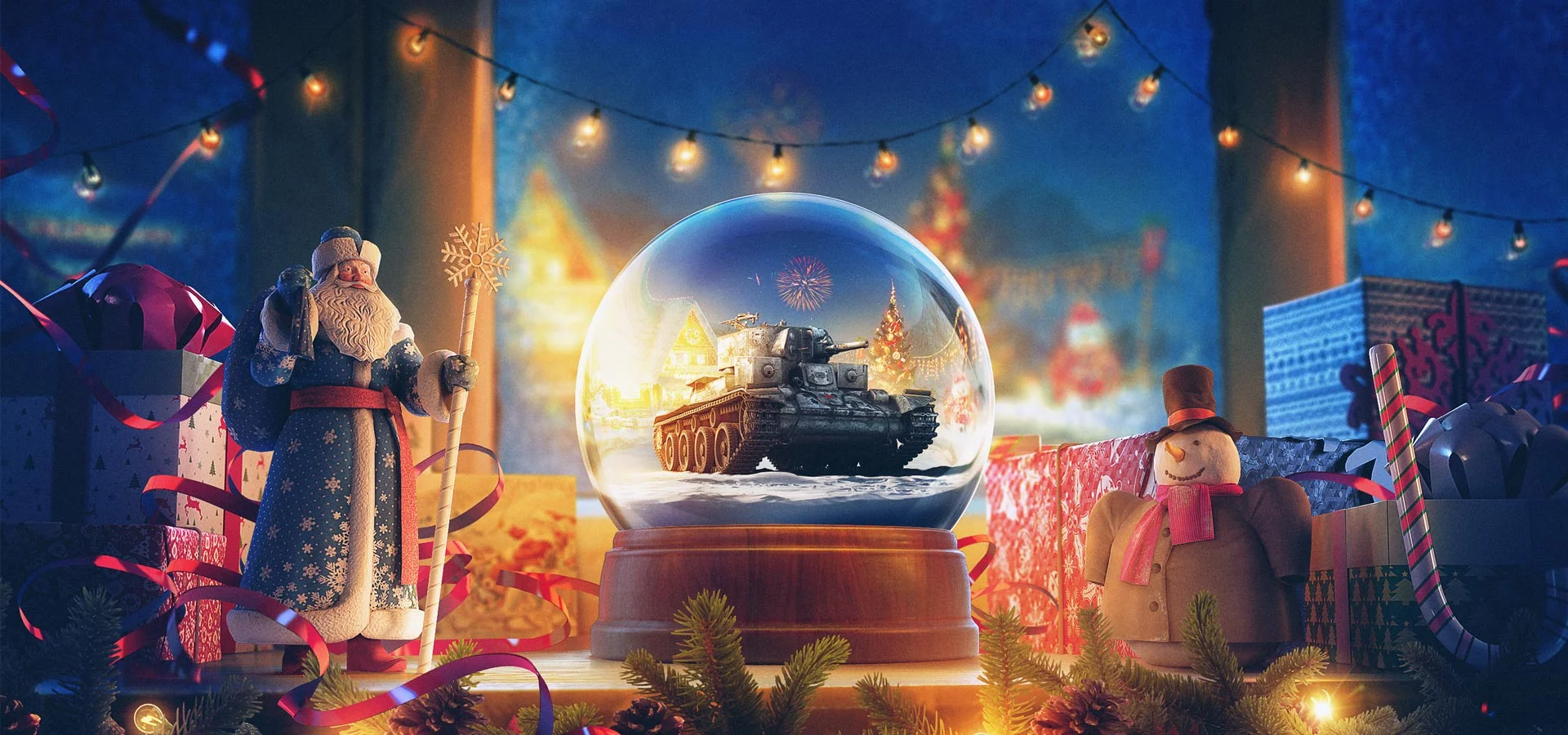 Как игры адаптируются к праздникам. Эволюция новогодних ангаров в World of Tanks - фото 1