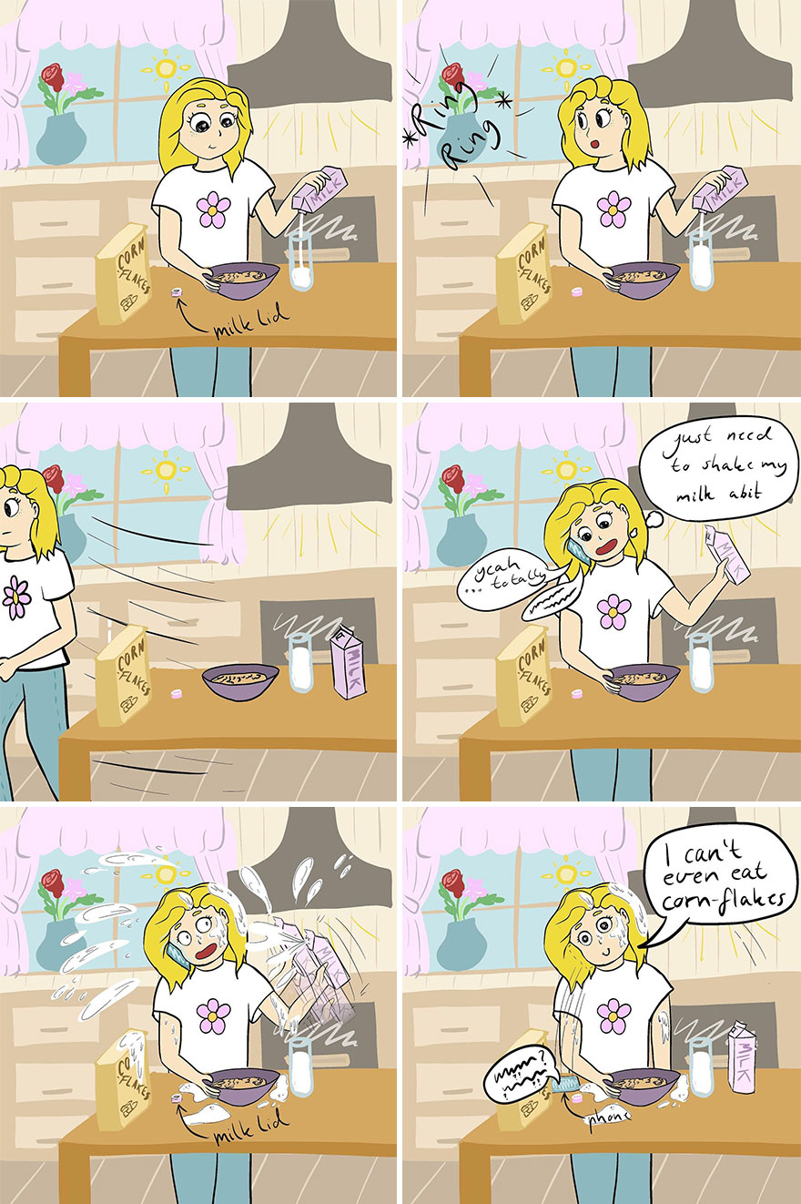 Художница создает забавные комиксы о ежедневной жизни - фото 11