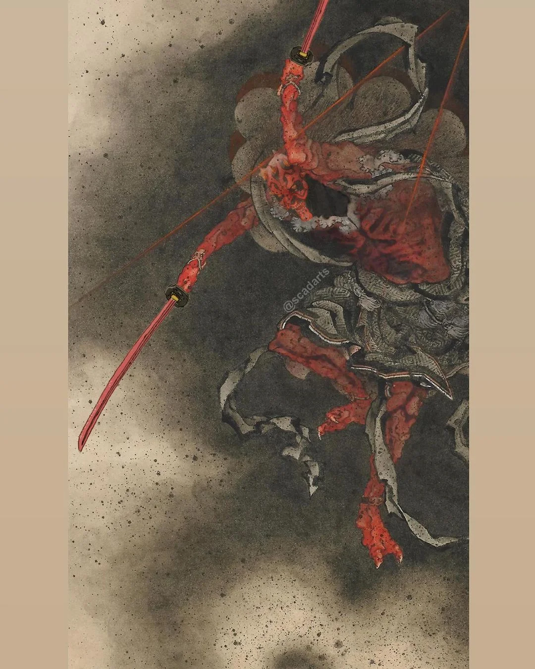 Мандалорец, Асока Тано, Дарт Мол: художник показал персонажей «Звездных войн» в стиле древней Японии - фото 2