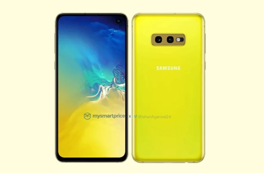 Ярко-желтый Samsung Galaxy S10e показался на новых рендерах - фото 1
