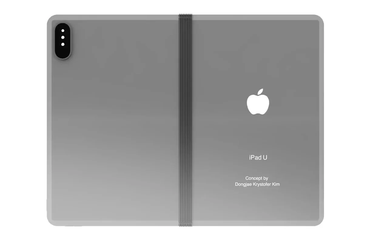 iPad U: концепт складного планшета Apple с тройной основной камерой - фото 1