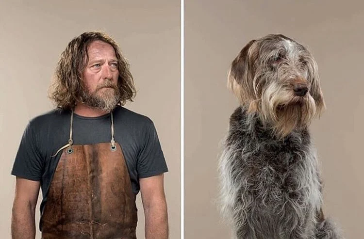 Фотограф делает снимки людей и собак, которые выглядят как двойники - фото 5