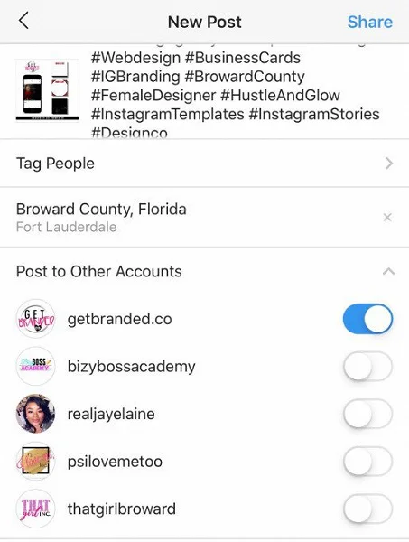 Instagram тестирует одновременную отправку контента сразу в несколько аккаунтов - фото 2