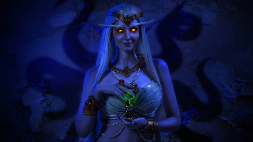 Очаровательный косплей королевы Азшары из World of Warcraft: Battle for Azeroth - фото 1
