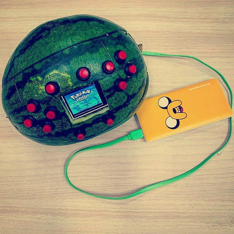 Melon Boy: студент сделал консоль из арбуза - фото 1