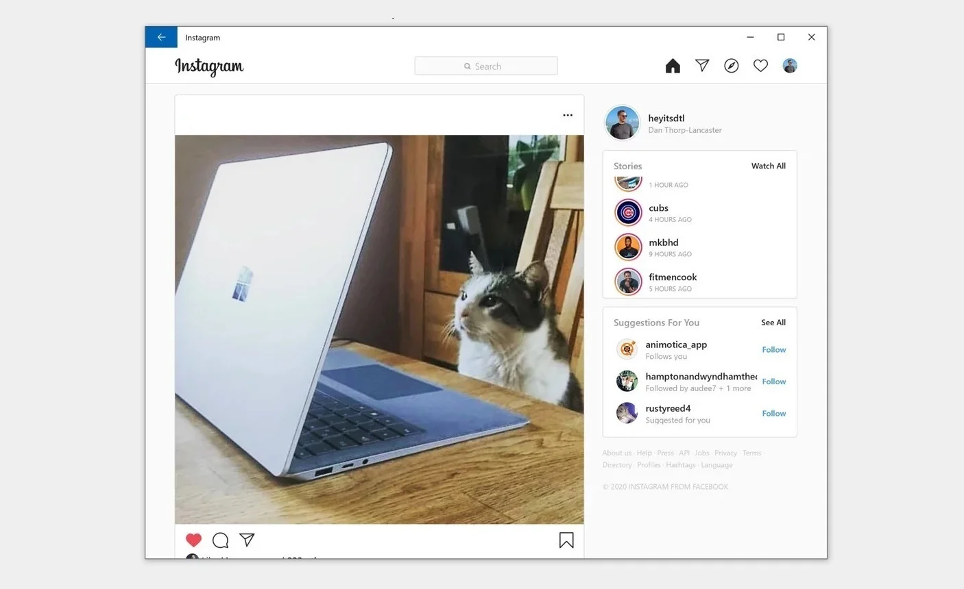 В приложении Instagram для Windows появилась переписка в Direct - фото 1