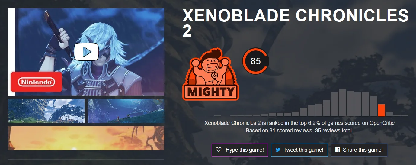 Первые отзывы критиков о Xenoblade Chronicles 2 для Nintendo Switch! Не шедевр, но... - фото 3