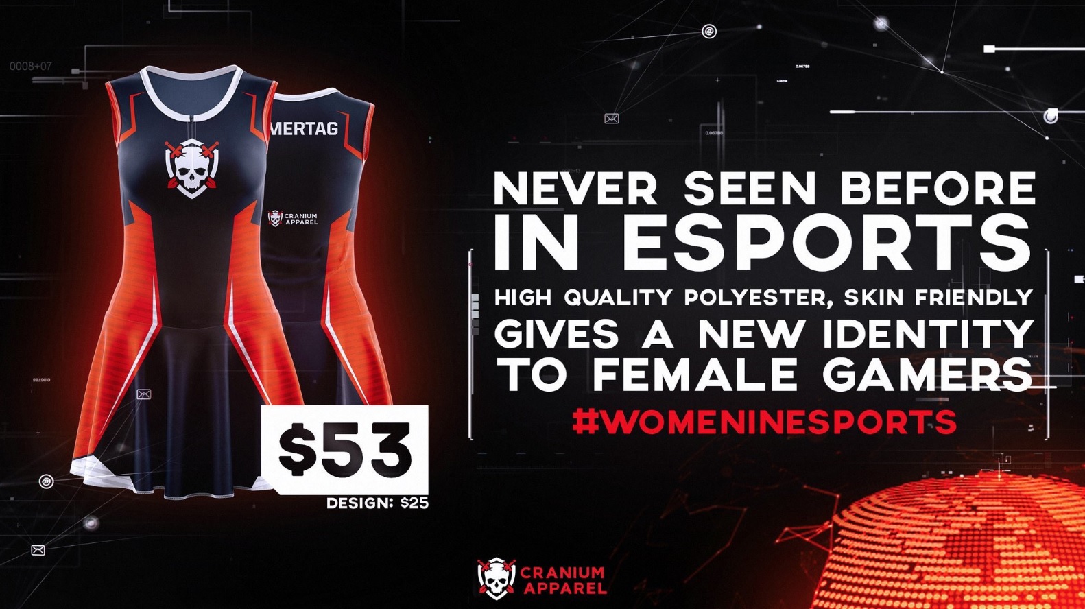 Cranium Apparel создала платье для киберспортсменок. Но женщины в его разработке не участвовали - фото 1