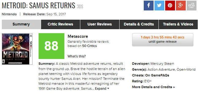 Что критики думают про Metroid: Samus Returns. Возвращение удалось? - фото 1