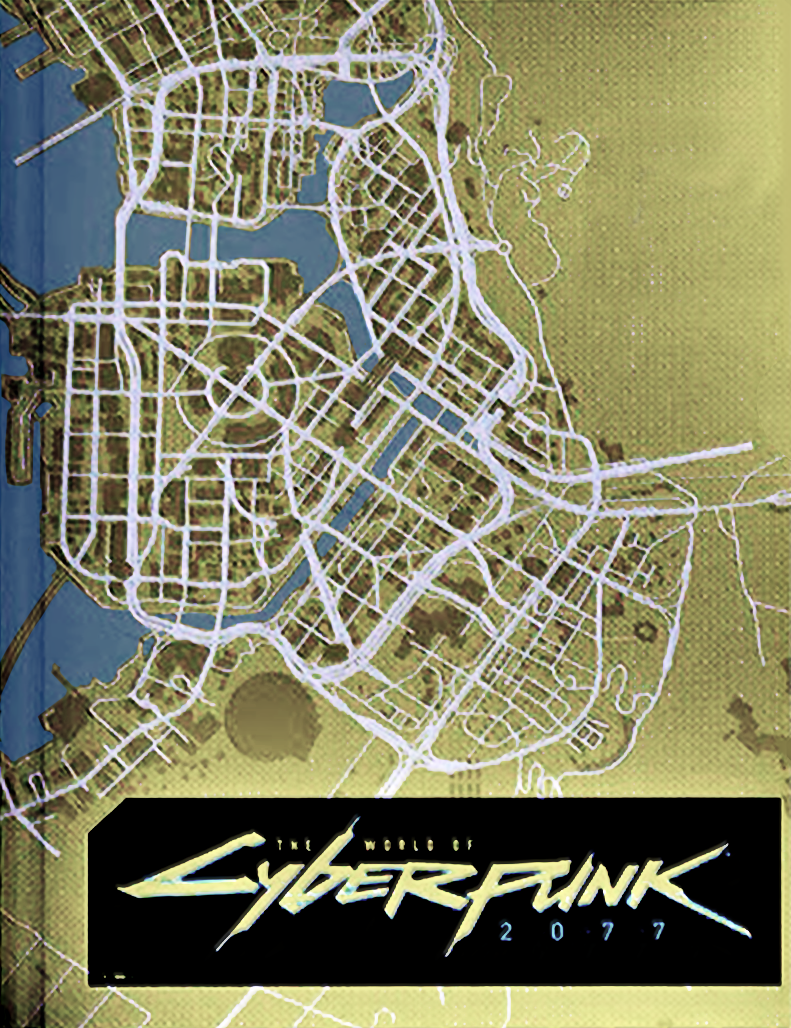 Карта мира Cyberpunk 2077 попала на обложку артбука