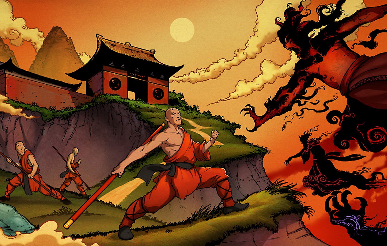 9 Monkeys of Shaolin — новый beatʼem up российской студии Sobaka, которую вы можете знать по экшену Redeemer. И если в предыдущей игре команда пыталась объединить драки с элементами изометрического shootʼem up, то новый проект сосредоточен на сражениях в ближнем бою и очень часто вызывает в памяти многим знакомые Teenage Mutant Ninja Turtles и Double Dragon.