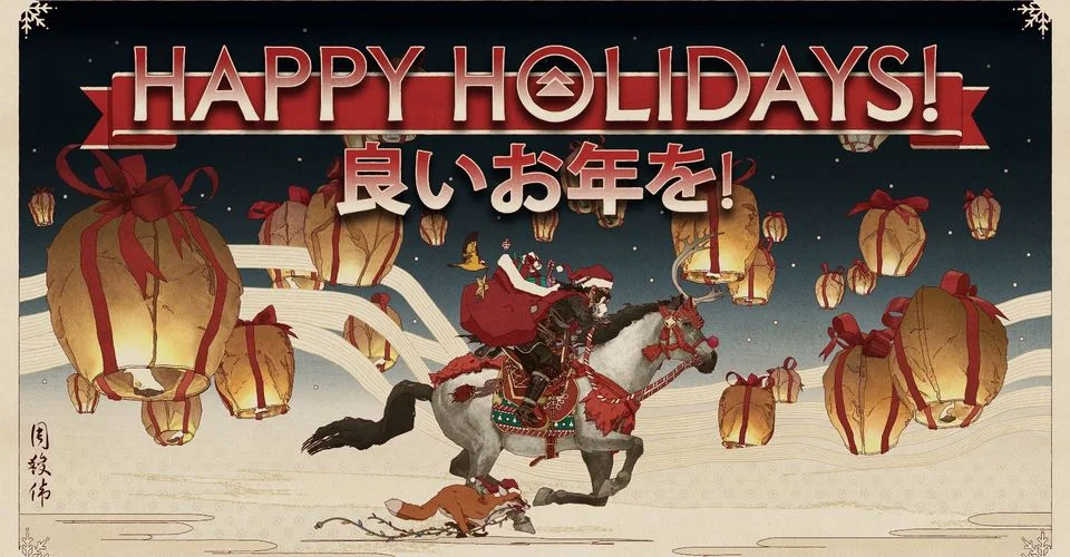 Издатели и разработчики поздравляют игроков с Новым годом и Рождеством. Подборка открыток - фото 7