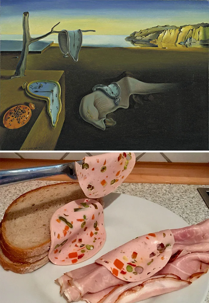 Галерея: 15 известных картин, которые воссоздали на бутербродах - фото 5