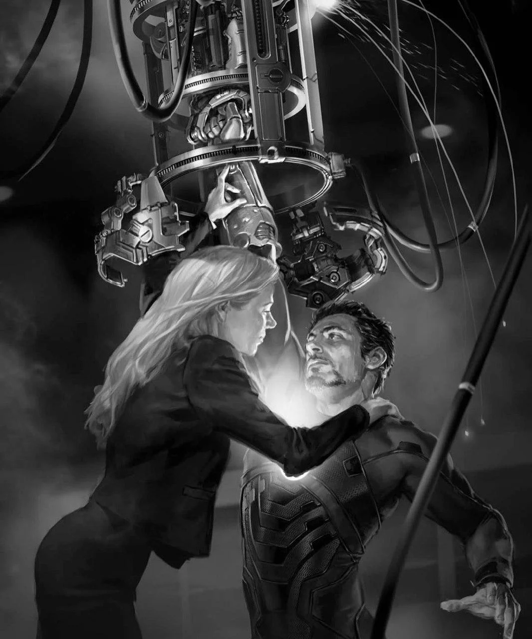 Тони Старк застревает в броне на концепт-арте «Железного Человека» - фото 1