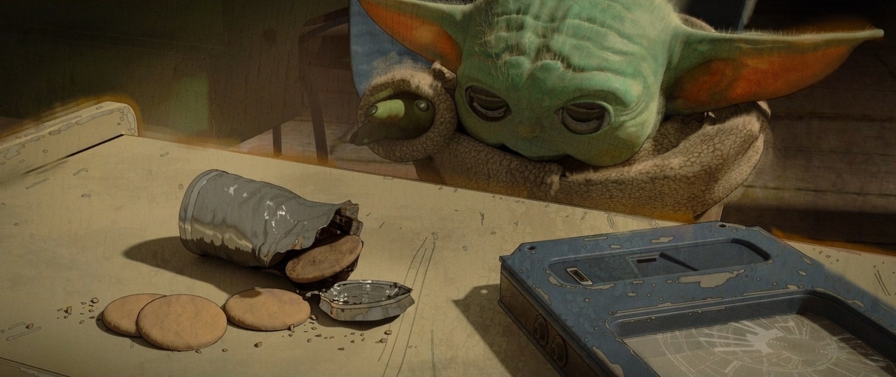 «Малыш Йода» ворует сладости