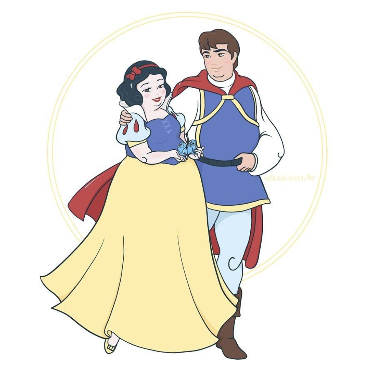 Художница рисует диснеевских принцесс с лишним весом. Комментаторы негодуют - фото 2