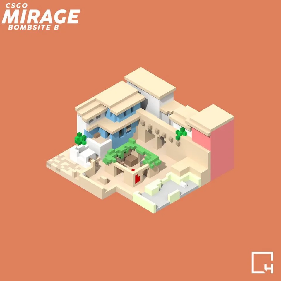 Игроки воссоздали карты из CS:GO с помощью лего и Minecraft - фото 5