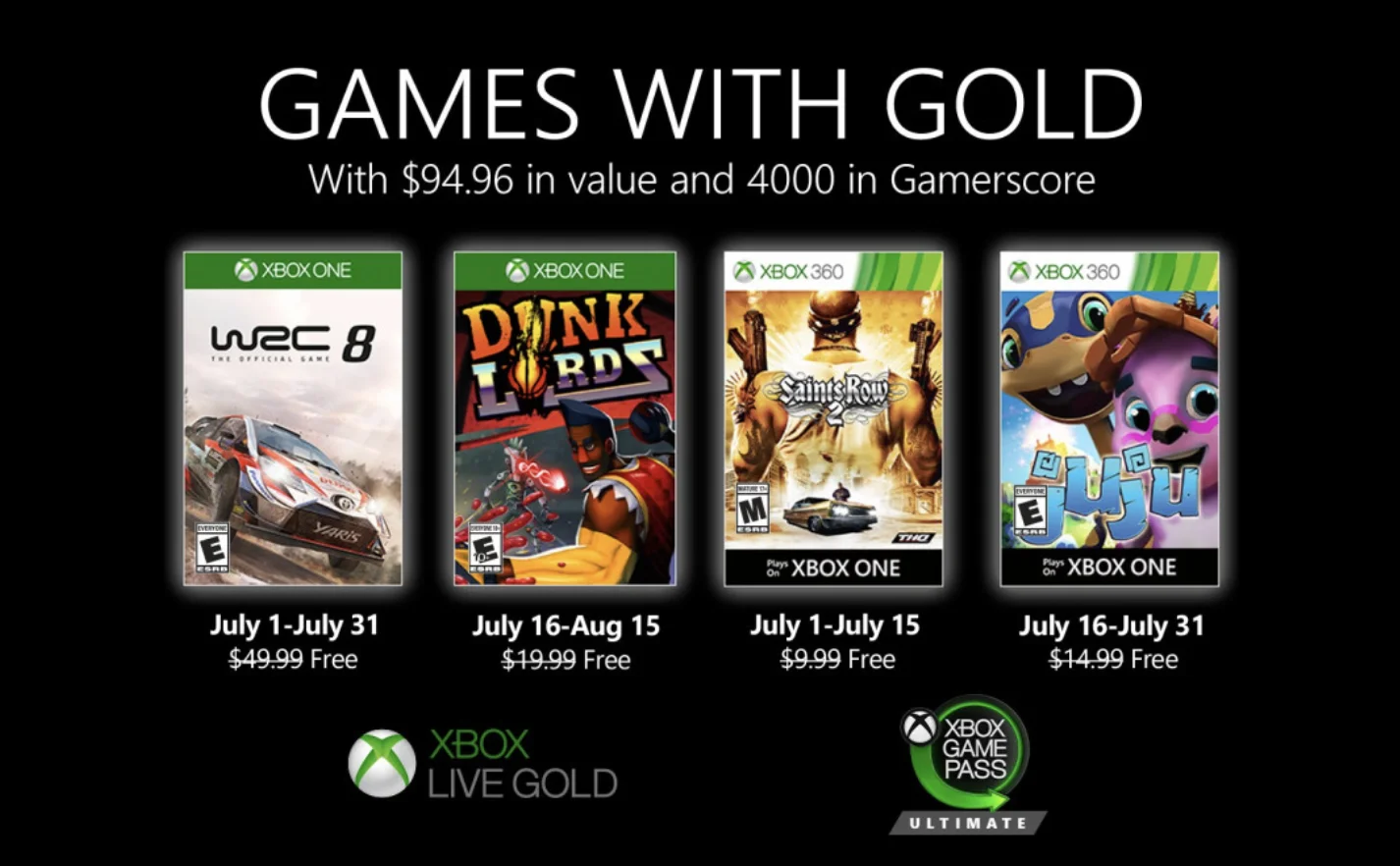 Стало известно, какие игры получат подписчики Xbox Live Gold в июле - фото 1