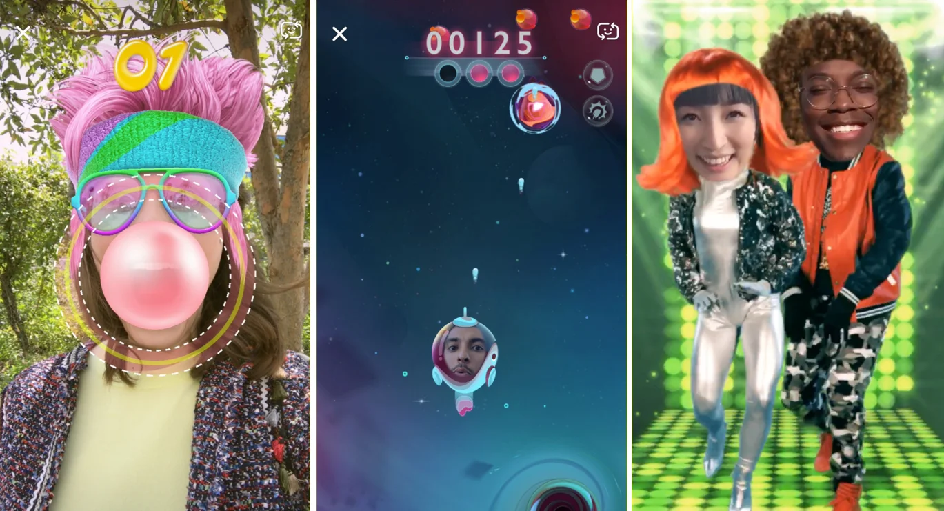 Казуальные AR-игры в Snapchat