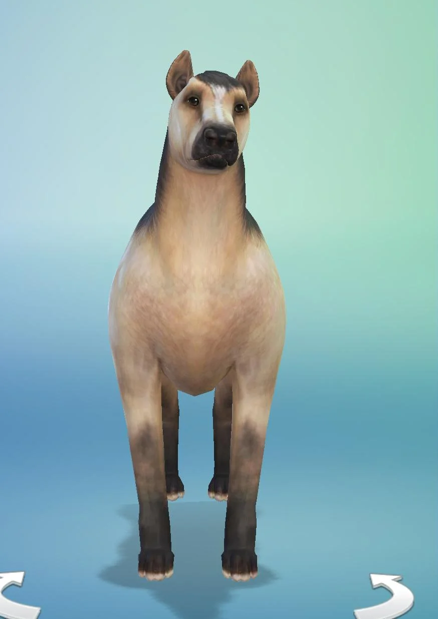 Игрок попытался сделать лошадку в The Sims. Получилась страшная химера - фото 1