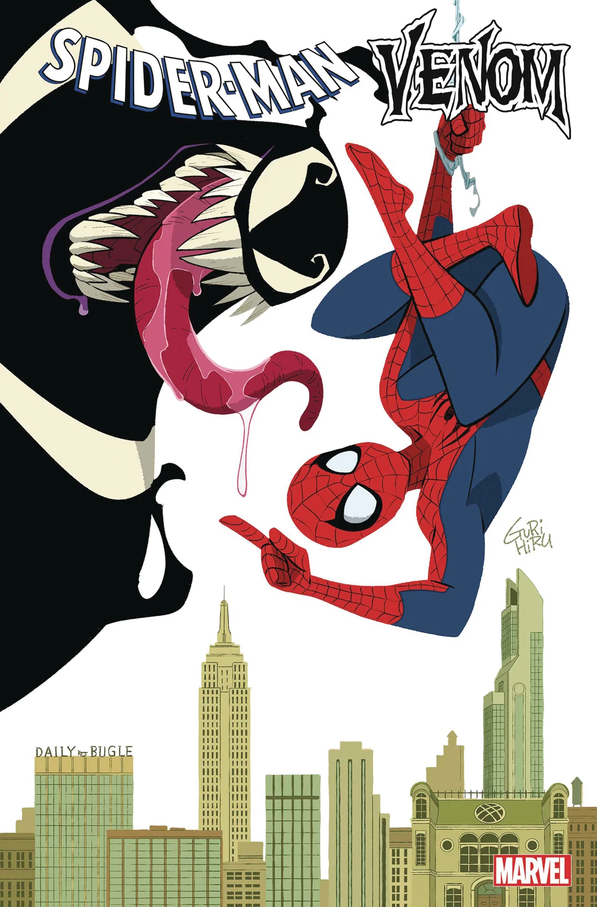 Человек-паук верхом на Веноме на альтернативных обложках к новому комиксу - фото 5
