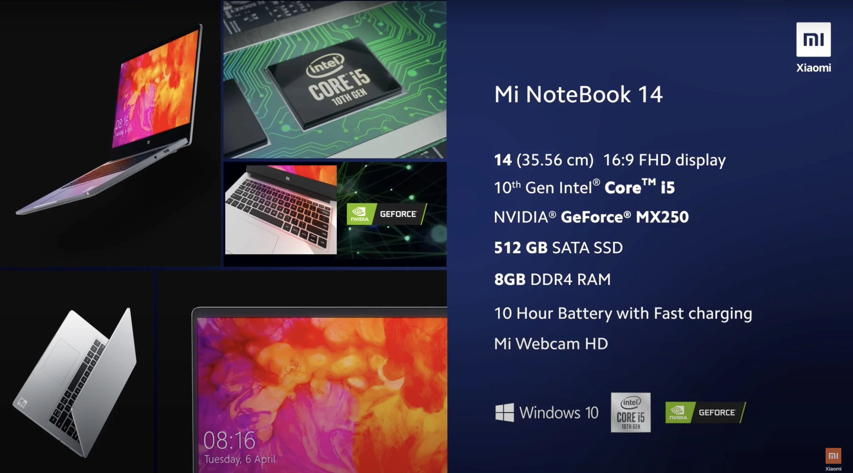 Состоялся анонс Xiaomi Mi NoteBook 14: бюджетный ноутбук на процессорах Intel Core 10-го поколения - фото 1