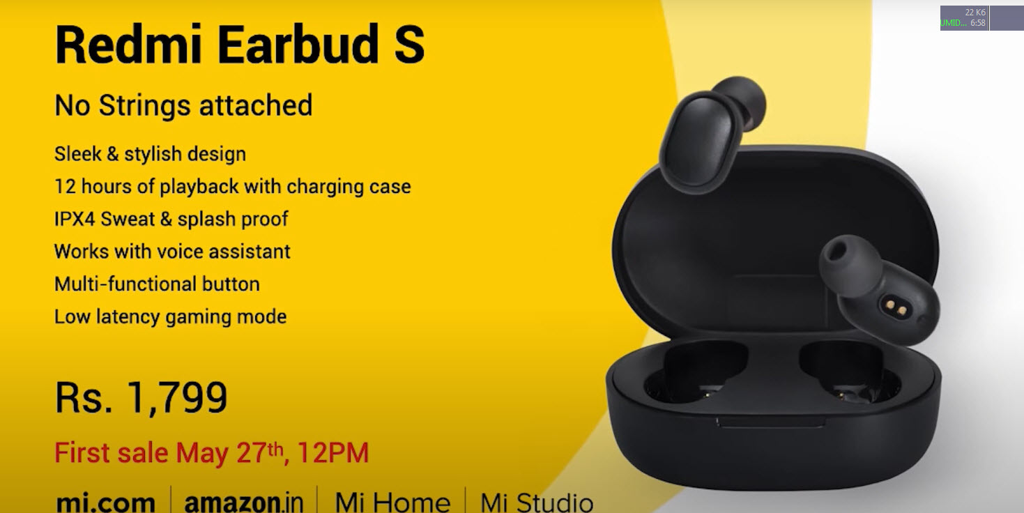 TWS-наушники Redmi Earbuds S стоят 1700 рублей - фото 1