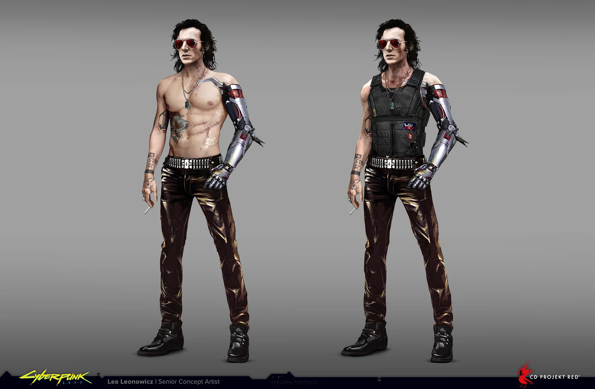 Появились концепты, как Джонни Сильверхенд из Cyberpunk 2077 мог выглядеть без внешности Киану Ривза - фото 1