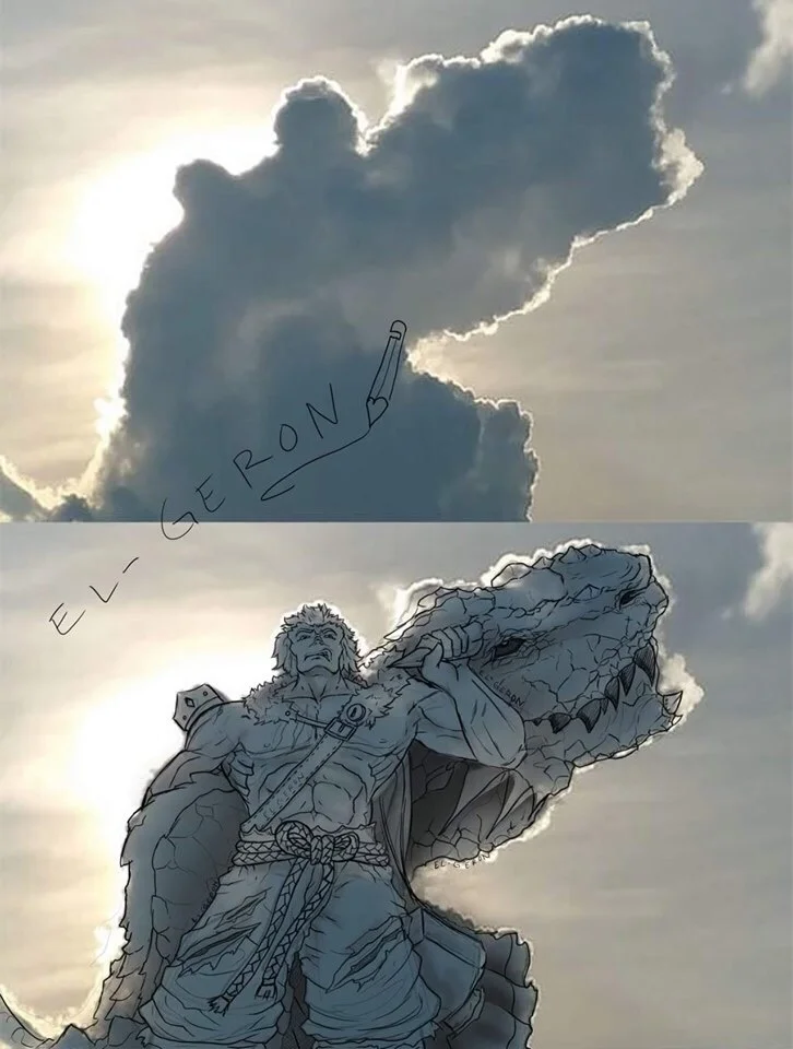 Пользователи сети разглядели в облаке образы Сайтамы и Рикардо Милоса. А что видите вы?  - фото 6