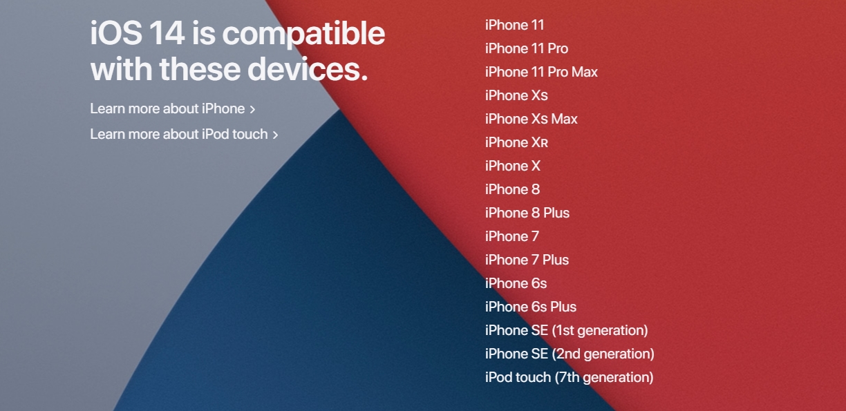 Полный список устройств Apple совместимых с iOS 14, watchOS 7, iPadOS 14 и macOS Big Sur - изображение 1 Полный список устройств Apple совместимых с iOS 14, watchOS 7, iPadOS 14 и macOS Big Sur - фото 1