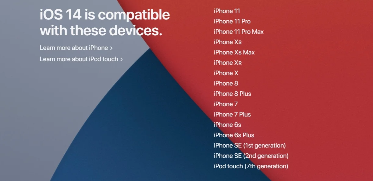 Полный список устройств Apple совместимых с iOS 14, watchOS 7, iPadOS 14 и macOS Big Sur - фото 1