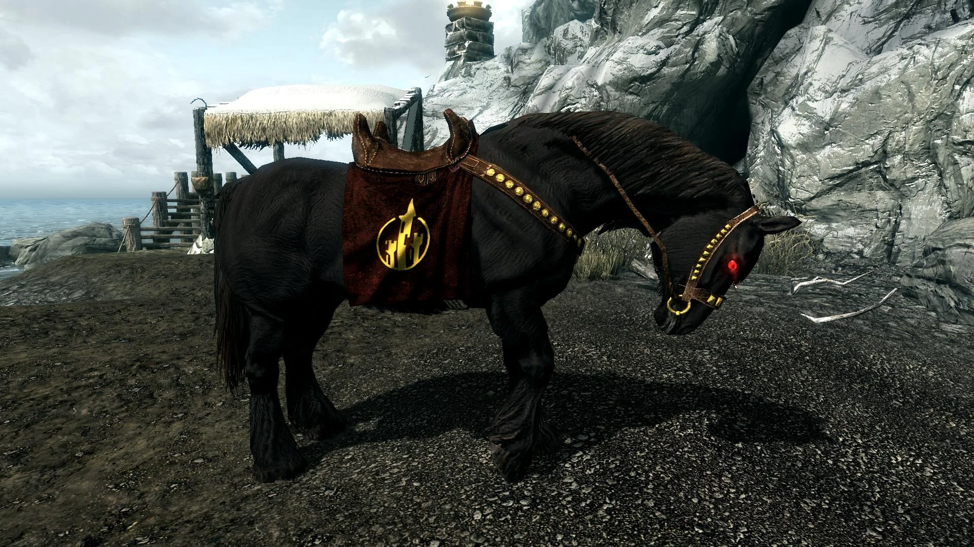 Гифка дня: безумно волшебная лошадь в Скайриме - фото 1