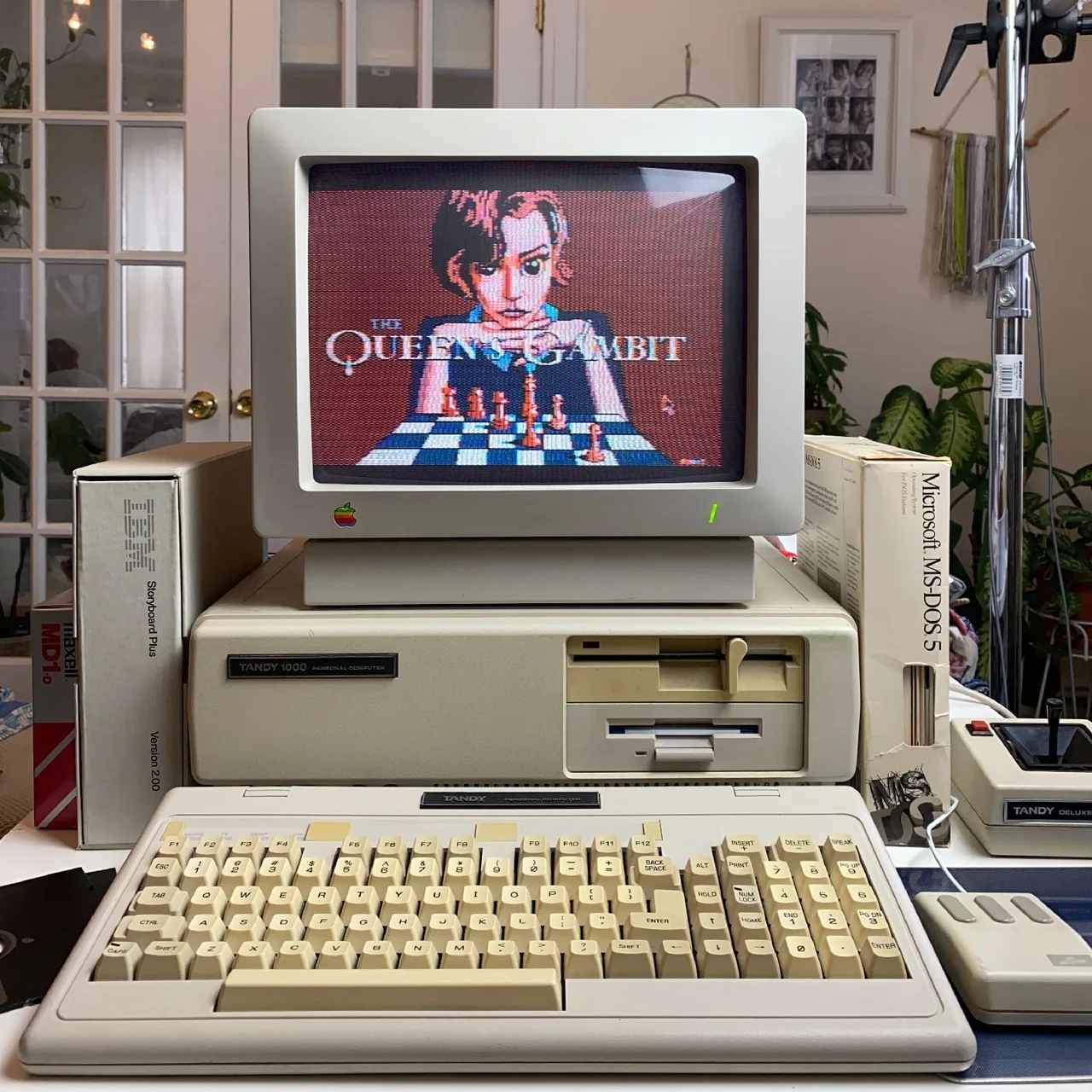 Как могла бы выглядеть игра по «Ходу королевы» на DOS в 80-х - фото 1