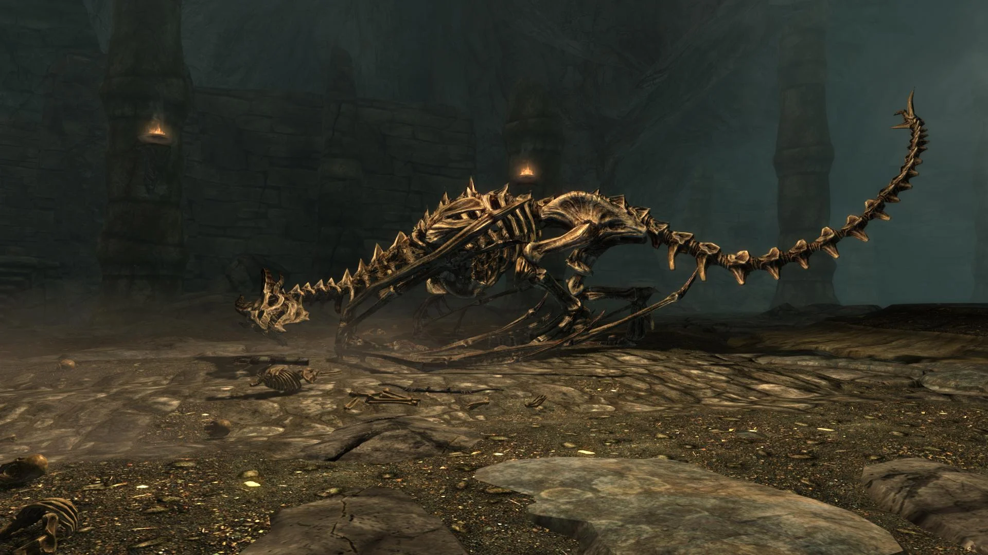 Гифка дня: надругательство над трупом дракона в ​The Elder Scrolls 5: Skyrim