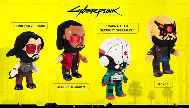 Герои Cyberpunk 2077 стали плюшевыми игрушками - фото 1