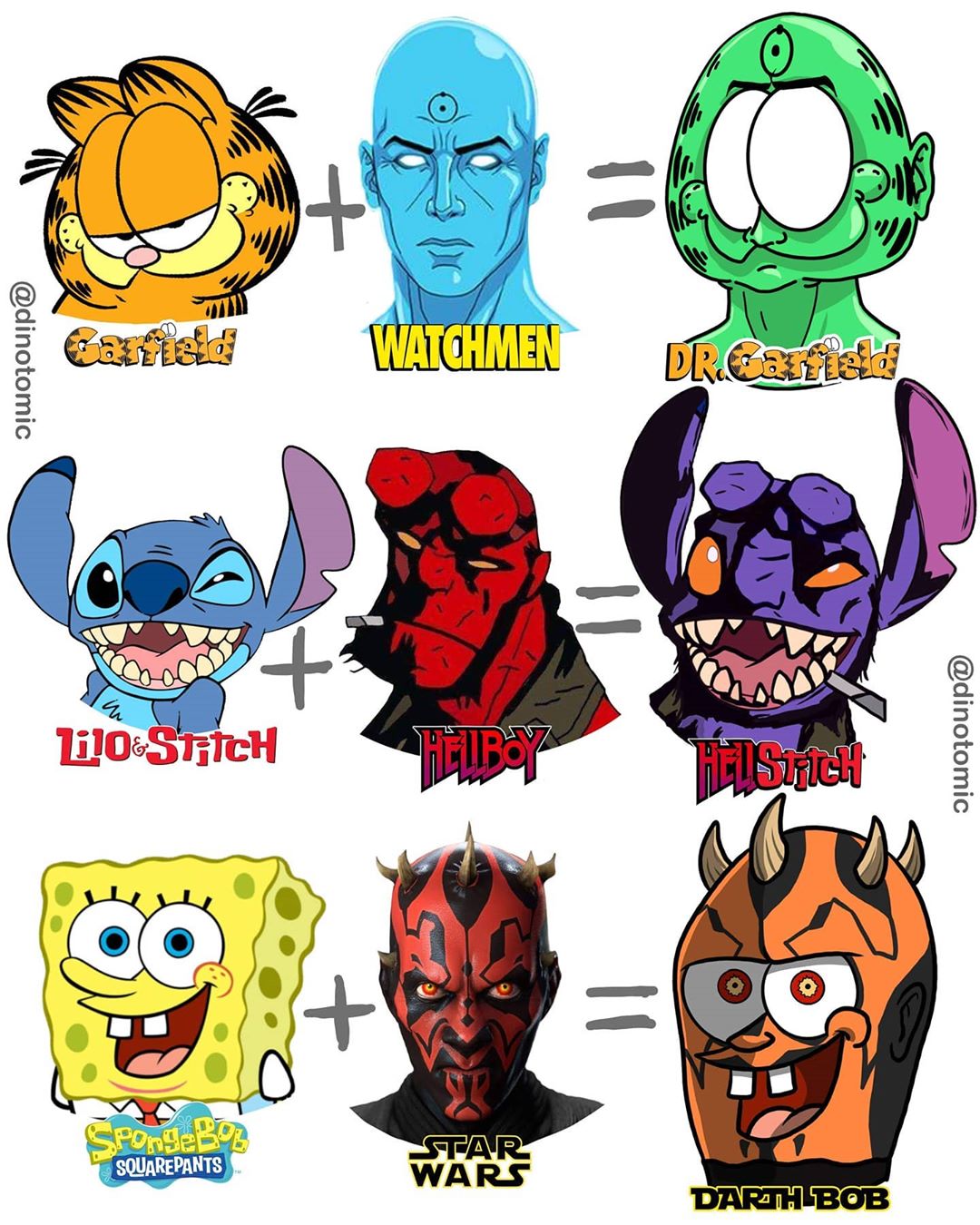 Бэтмен + Аанг, Шрек + Попай, Йода + Марио: художник объединяет различных персонажей на крутых артах - фото 1