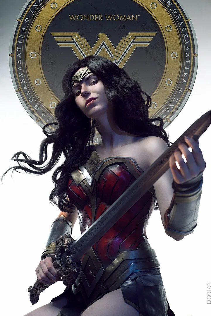 Сильная и красивая Чудо-женщина в косплее по мотивам фильма Wonder Woman - фото 2