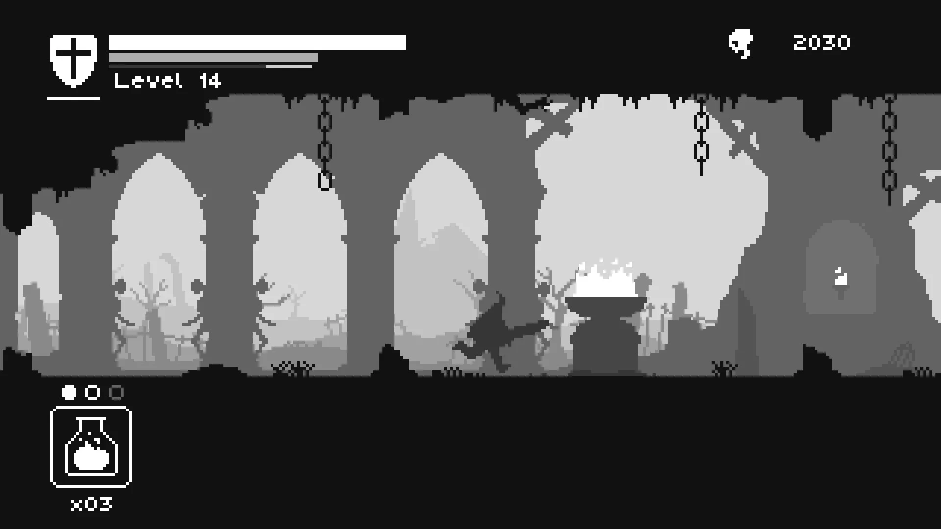 «Черный, белый и кровь»: Unworthy — самый минималистичный аналог Dark Souls в мире - фото 1