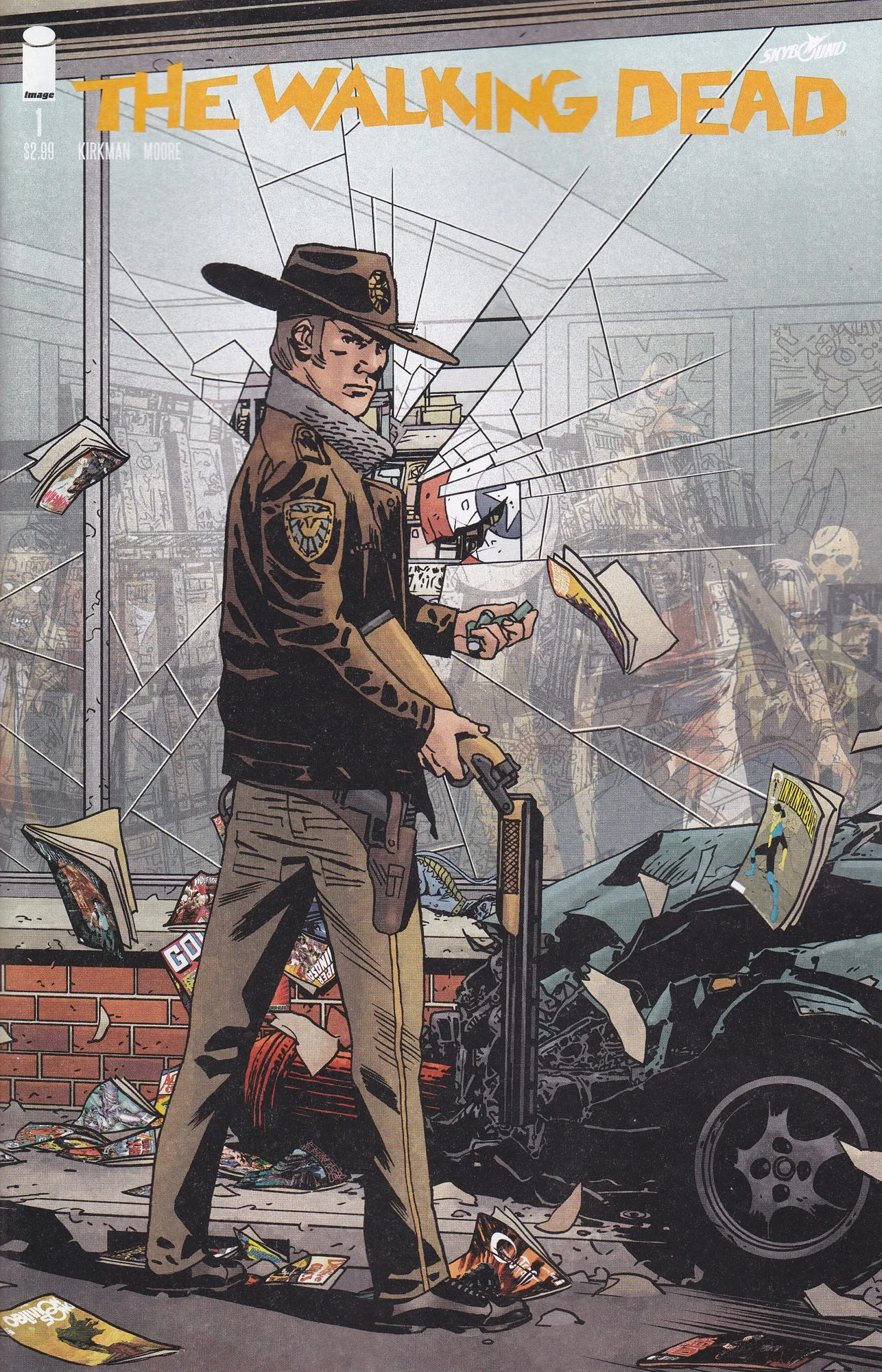 Обложка переиздания The Walking Dead #1 от Чарли Адларда
