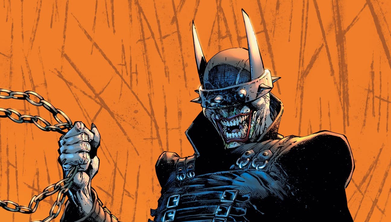 Недавно завершилась мини-серия из семи выпусков The Batman Who laughs, посвященная возвращению злого смеющегося Бэтмена из альтернативной вселенной, где он стал гибридом Темного рыцаря и Джокера. Но в этот раз сошедший с ума Брюс Уэйн сам по себе, и у него есть секретное оружие.