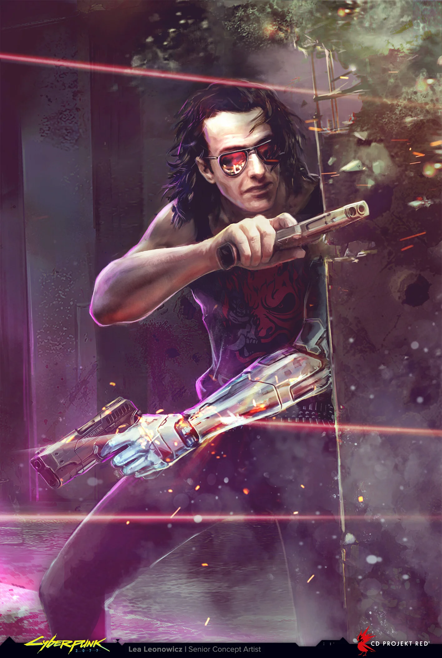 Появились концепты, как Джонни Сильверхенд из Cyberpunk 2077 мог выглядеть без внешности Киану Ривза - фото 4