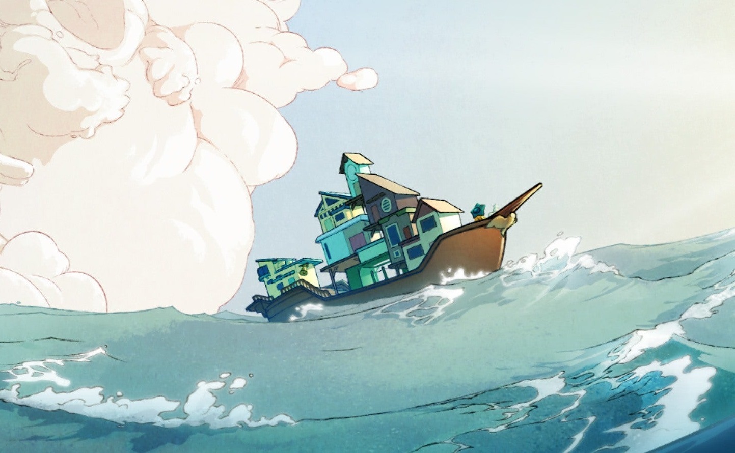 Spiritfarer — игра независимой студии Thunder Lotus Games, посвященная девушке Стелле, которая сменила Харона из греческой мифологии на посту и стала вместо него перевозить к Вечным вратам души умерших. И в то же время это «симулятор фермера», где следует обустраивать собственный корабль, готовить еду и присматривать за огородом. Есть в Spiritfarer и элементы платформера, и разнообразные мини-игры, но главное в ней — сюжет и диалоги с теми, кого Стелла сопровождает в последнем пути.