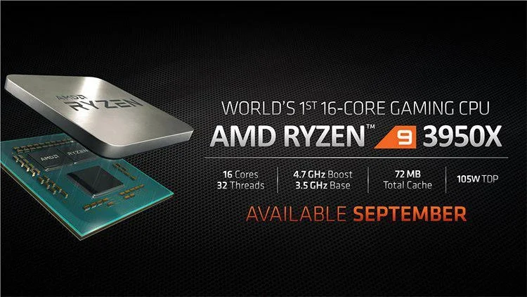Анонс AMD Ryzen 9 3950X: 16-ядерный процессор для топовых игровых сборок - фото 2