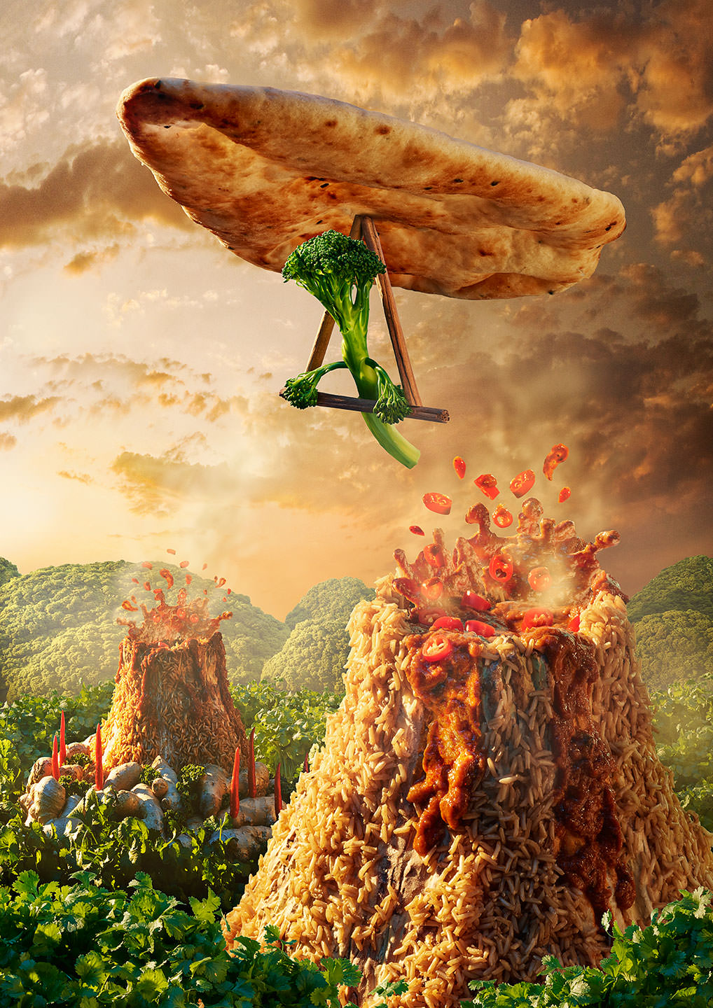 Фотограф создает сказочные пейзажи, используя только еду - фото 3
