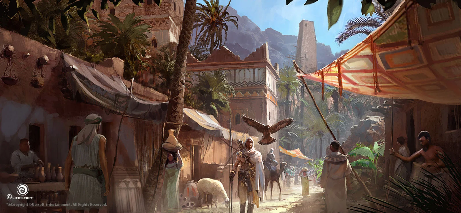 Потрясающие виды Древнего Египта (и не только) на концепт-артах Assassinʼs Creed: Origins - фото 10