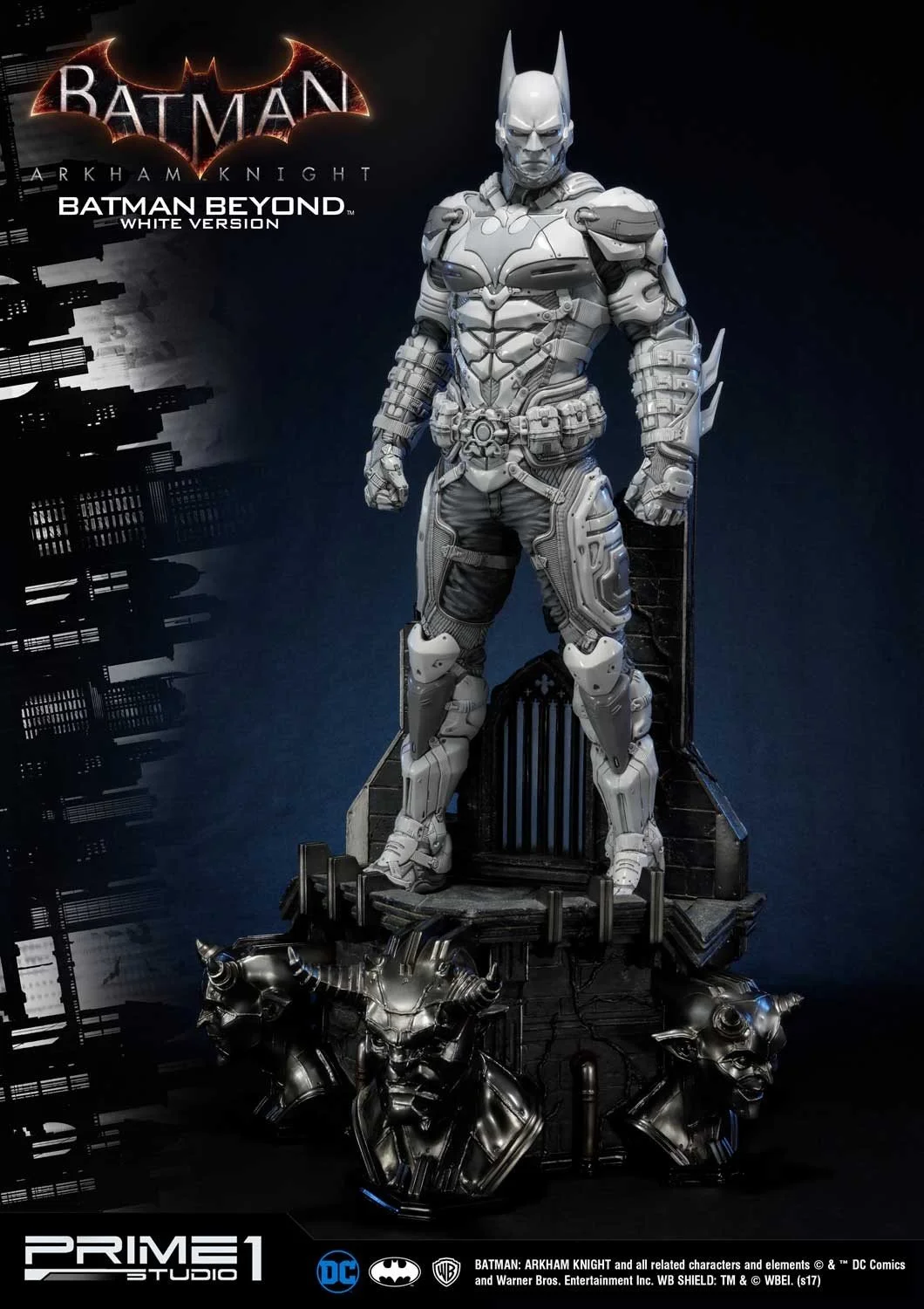 Потрясающая белая статуя Бэтмена будущего из Batman: Arkham Knight - фото 2