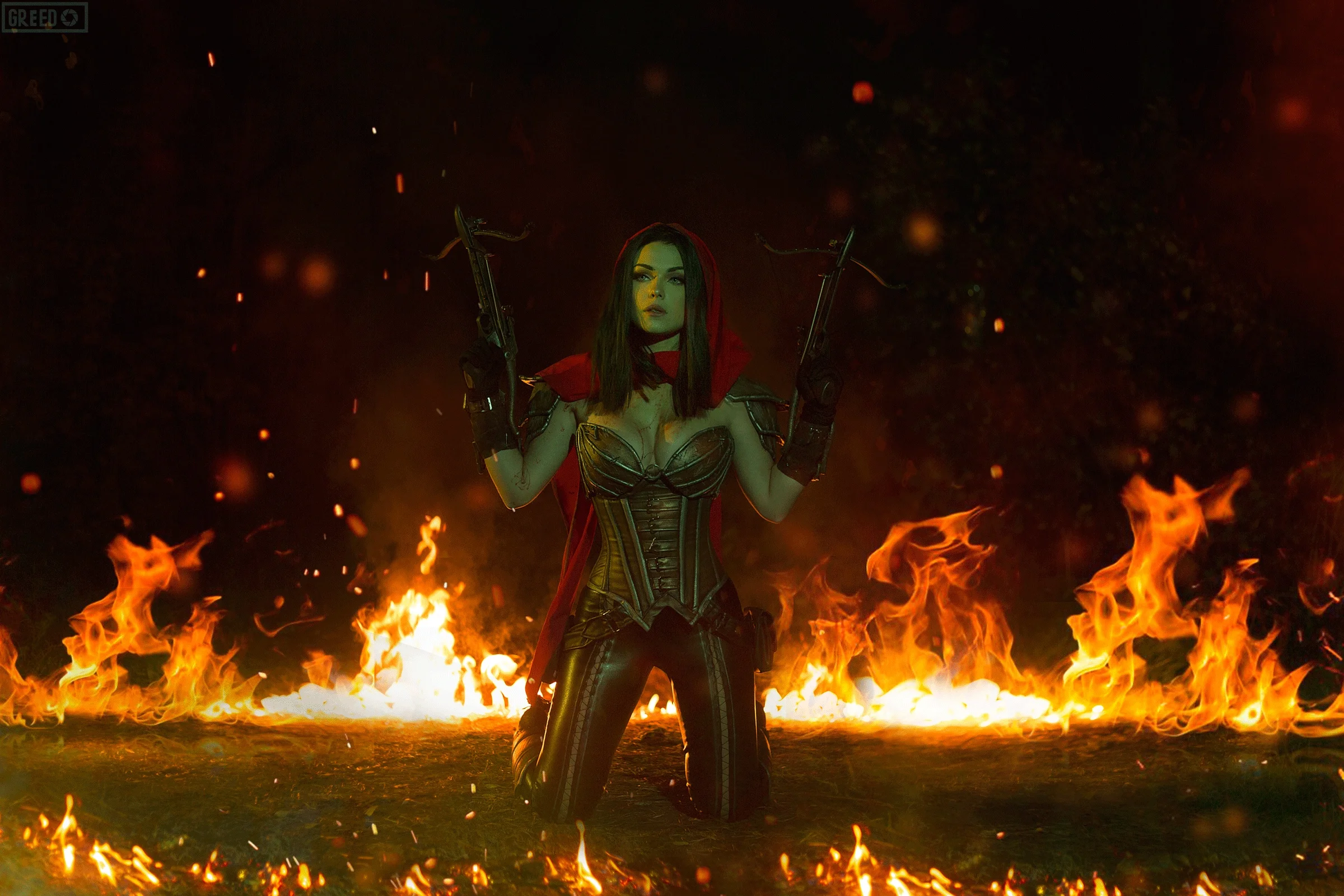 Горячий косплей Охотницы на демонов из Diablo III - фото 6