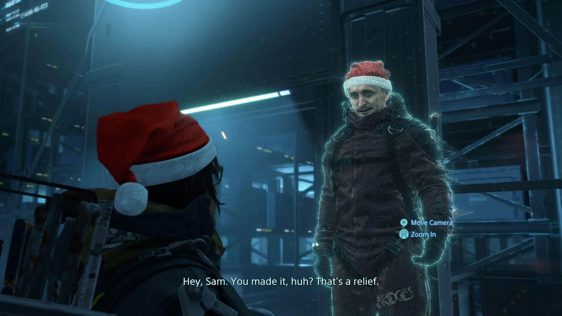 В Death Stranding вовсю готовятся к Рождеству — NPC начали носить шапки Санта-Клауса - фото 1