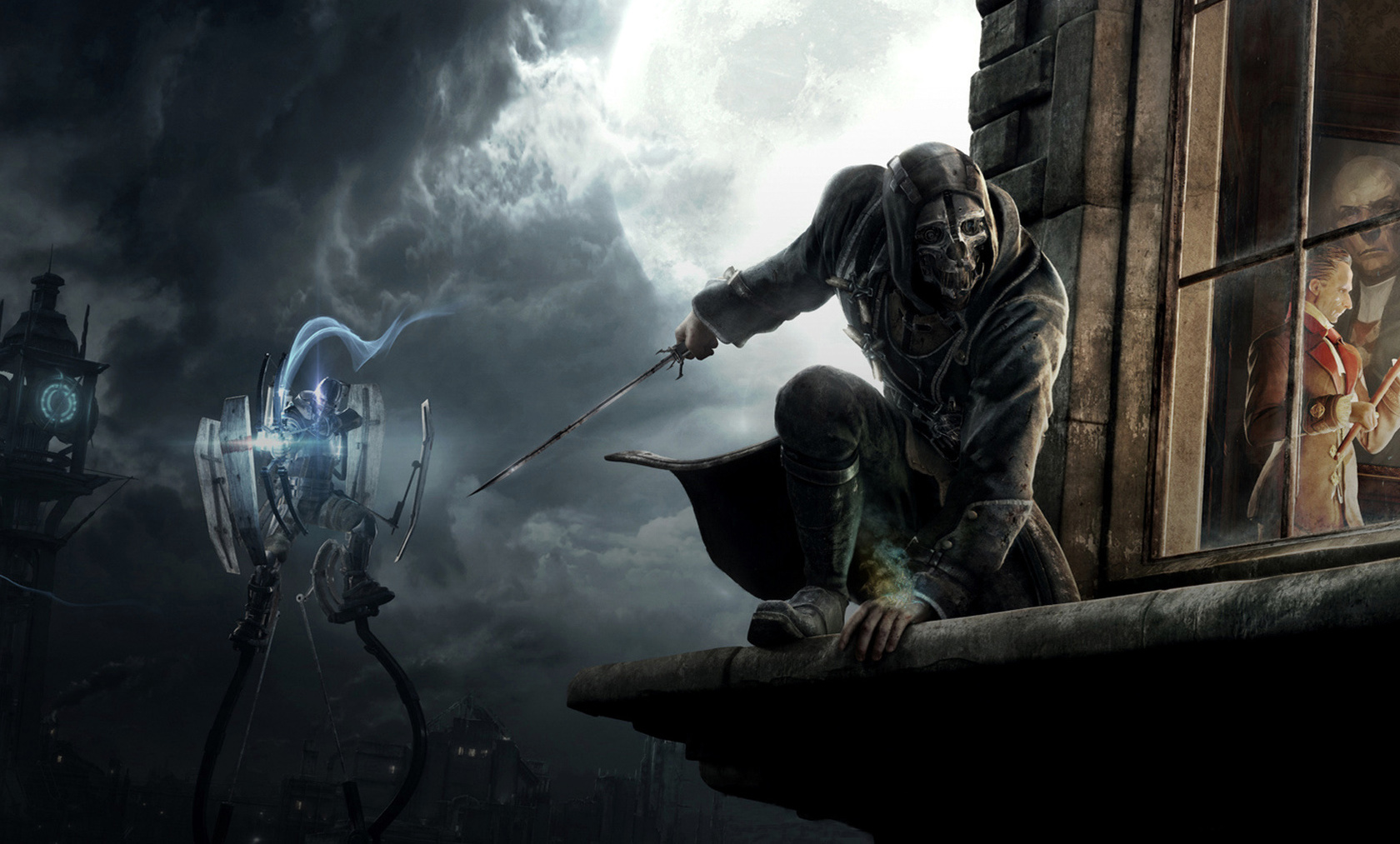 Dishonored — абсолютно волшебная игра, существующая вне большинства современных трендов. Над ней работал, в частности, Харви Смит — дизайнер System Shock и Deus Ex — и это очень важно. Если BioShock Кена Левина — это переложение старых идей на современную механику, то Dishonored — сборник классических цитат, иногда дословных.